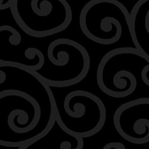Black Swirly Scroll Backing Fabric (Sold Out)
