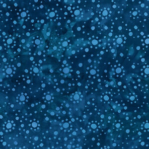 Blue Dot Burst Fabric