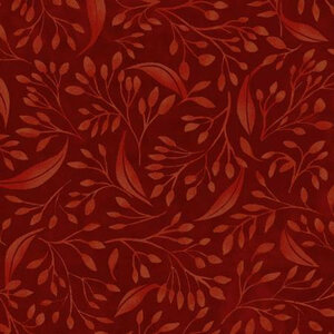 Reddish Brown Flourish Fabric