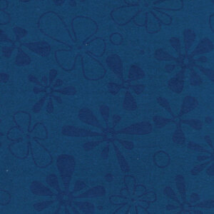 Flower Power Blue Fabric